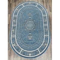 Турецкий ковер Iran collection A053 Синий овал